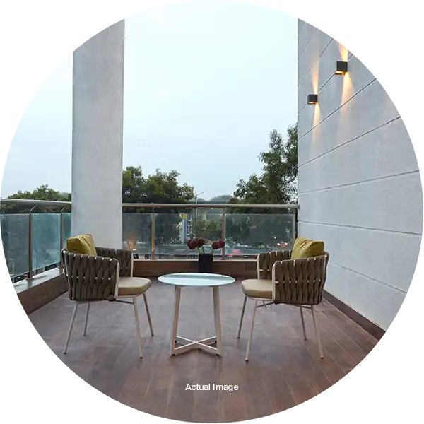 Balcony view from 4 BHK luxury flats in Pune – Pimple Nilakh